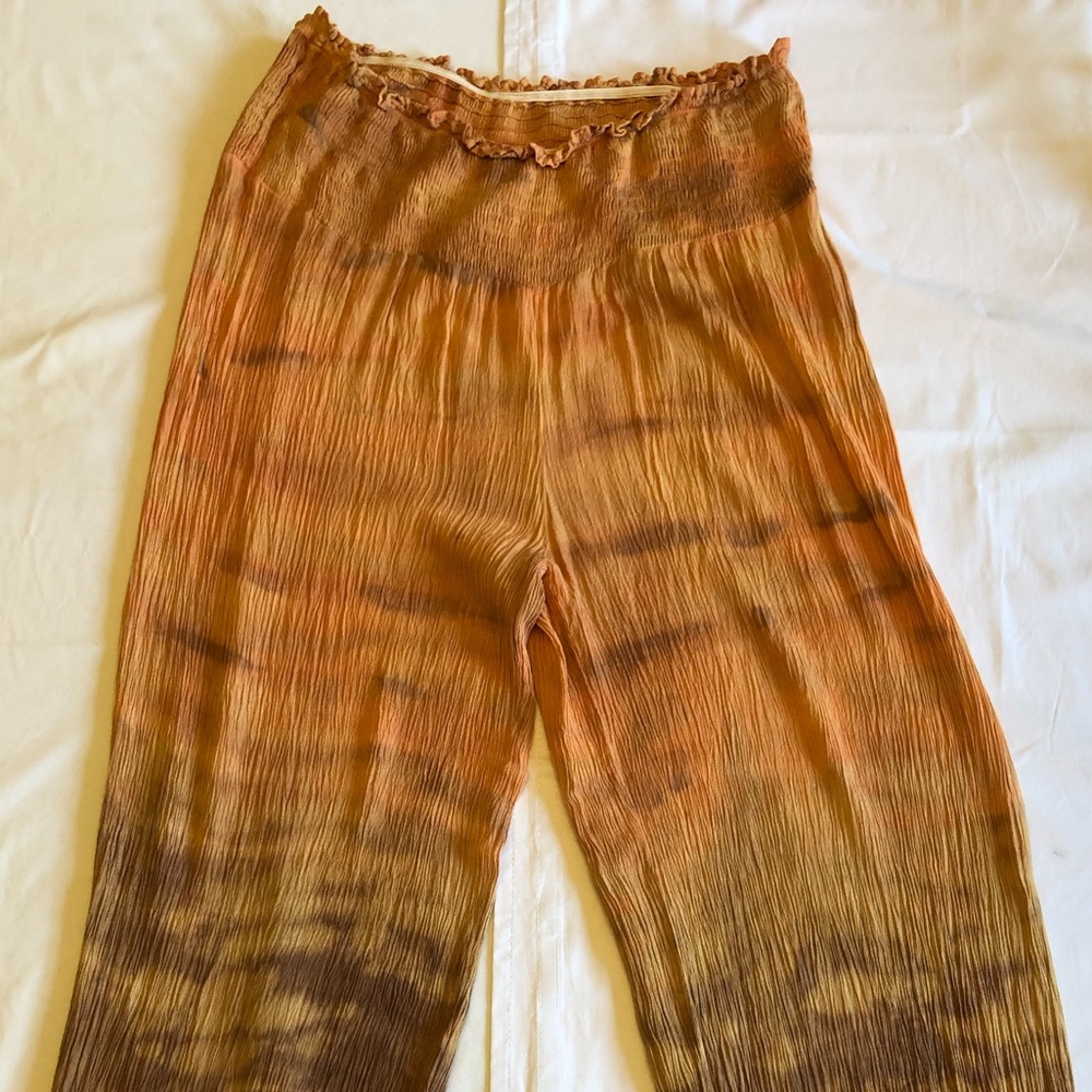 Angie Harem Smocked Waist Pants Large